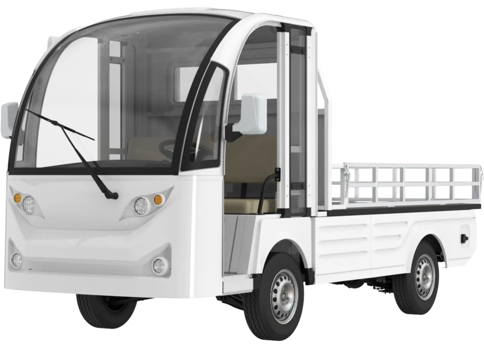 Hauler HL24 electric vehicle, front three-quarter view