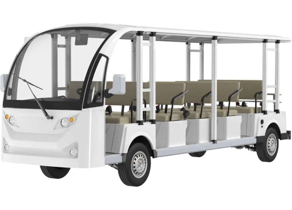 Transit TR14 electric vehicle, front three-quarter view